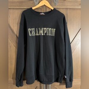 Champion Black Crewneck Sweatshirt